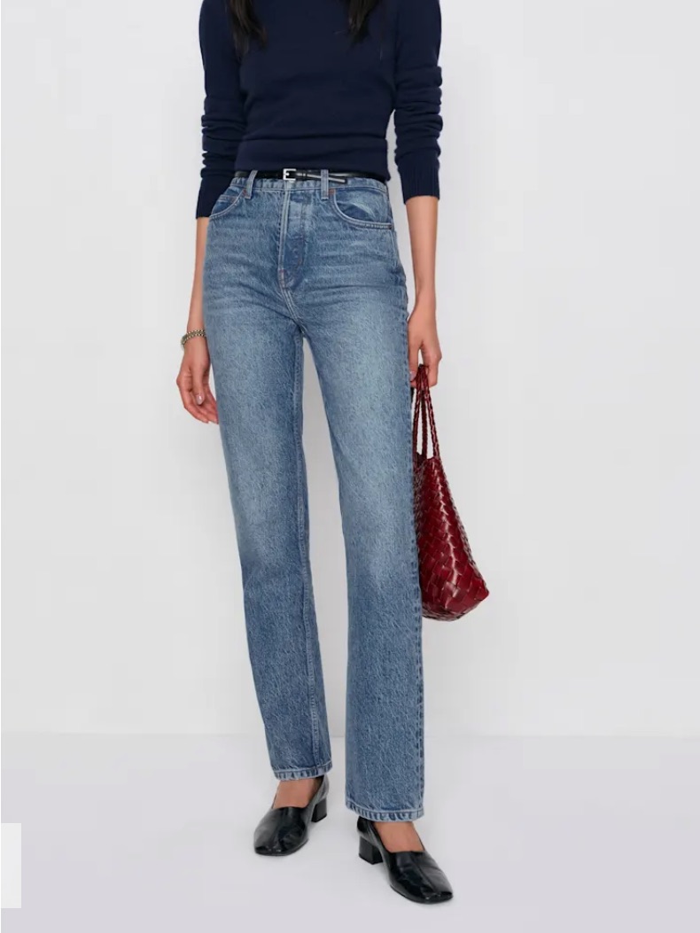 Reformation Cynthia High Rise Straight Jeans
